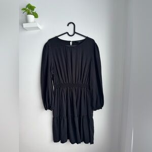 Velvet Heart Black Long Sleeve Dress With Pockets